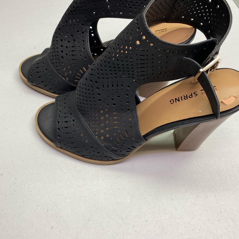 Call it Spring BLK Covered Sandals, 8 Winter Sale - Picture 6 of 10